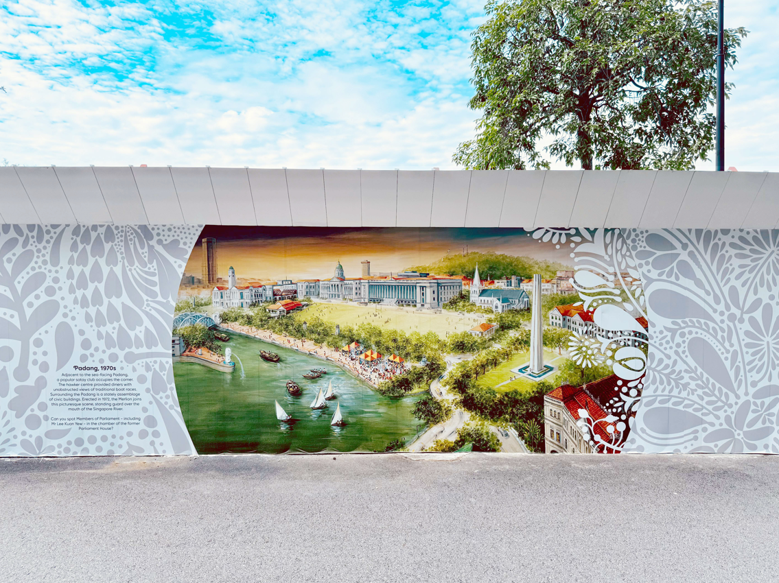 Photo of artwork on hoarding